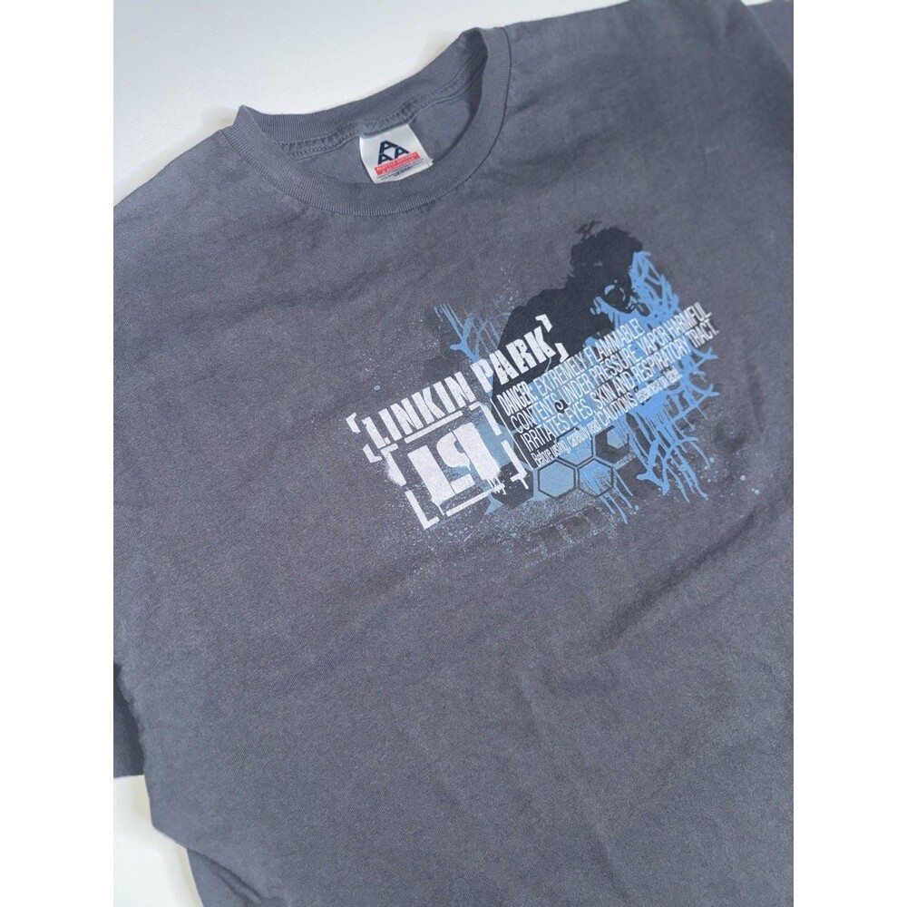 Vintage Y2K Linkin Park Meteora 2003 Concert Tour Rare Band T-Shirt Size XXL